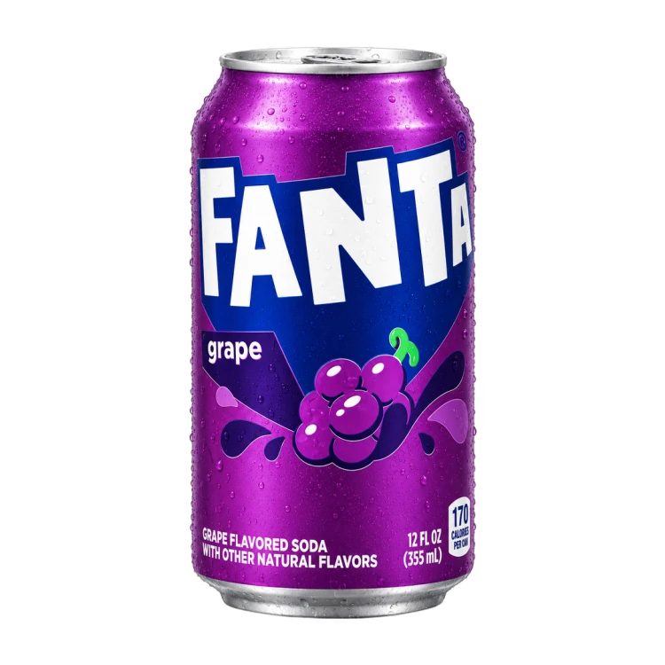 Fanta Grape 355ml Napój gazowany o smaku winogronowym