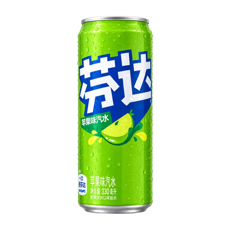 Fanta Green Apple 330 ml Napój gazowany o smaku zielonego jabłka