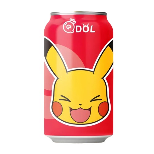 QDol Pokemon Pikachu Strawberry 330ml Napój gazowany o smaku truskawkowym