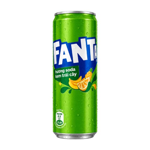 Fanta Fruity Cream Soda 320ml Napój gazowany o smaku owocowo- kremowym