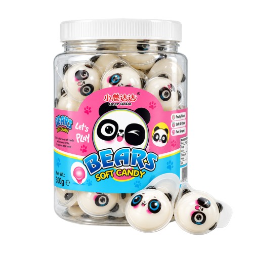 Deer Dada Bears Soft Gummy Candy 10g Żelka "Panda" o smaku brzoskwiniowym i liczi