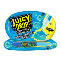 Bazooka Juicy Drop Gummies 57g Żelki z pisakiem z kwaśnym żelem o smaku malinowym lub truskawkowym
