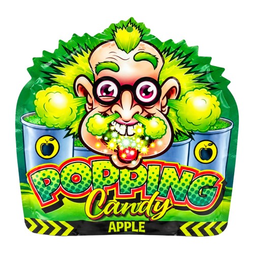 Dr. Sour Apple Popping Candy 15g Kwaśne cukierki strzelające o smaku jabłkowym