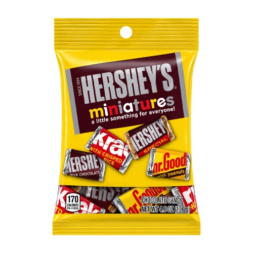 Czekoladki Hershey's Miniatures 136g 4 klasyczne smaki