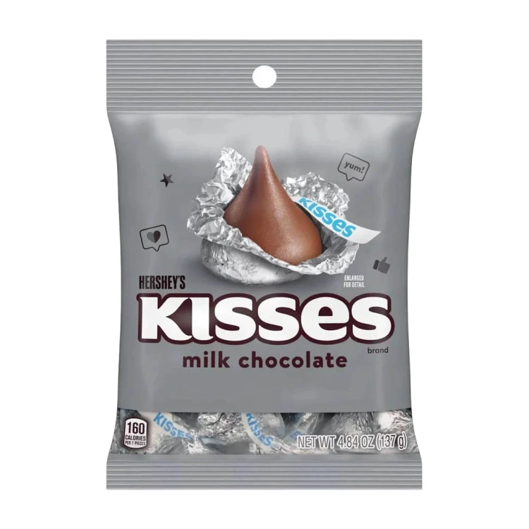 Hershey's Kisses Milk Chocolate 137g "Kropelki" o smaku mlecznej czekolady