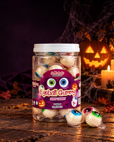 DeerDada Eyeball Soft Gummy Candy 10g Żelka "Oko" o smaku brzoskwini i liczi