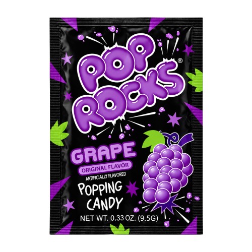 Pop Rocks Grape Popping Candy 9,5g Strzelające cukierki o smaku winogronowym