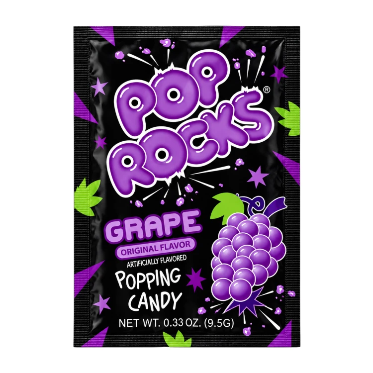 Pop Rocks Grape Popping Candy 9,5g Strzelające cukierki o smaku winogronowym