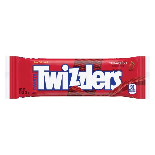 Twizzlers Strawberry 70g Długie żelki o smaku truskawkowym