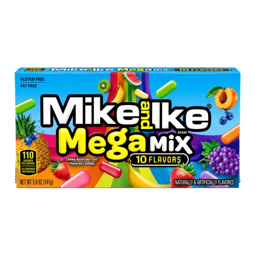 Mike and Ike Mega Mix 10 Flavours 120g Cukierki o smaku 10 owoców