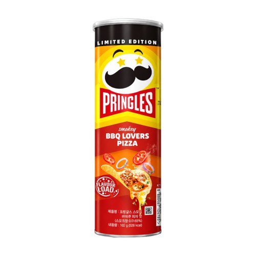 Pringles BBQ Lovers Pizza 102g Chipsy o smaku pizzy z sosem BBQ