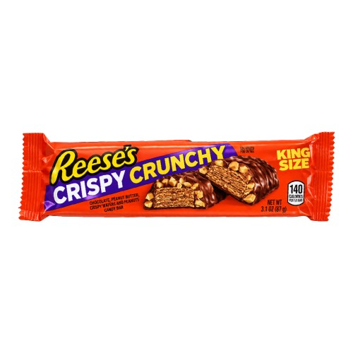 Reese’s Crispy Crunchy 87g Chrupiący baton o smaku orzeszków ziemnych