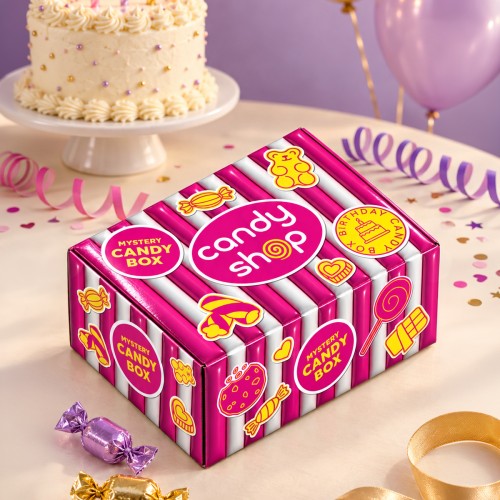 Birthday Candy Mystery Box Urodzinowe Pudełko Niespodzianka Surprise Box