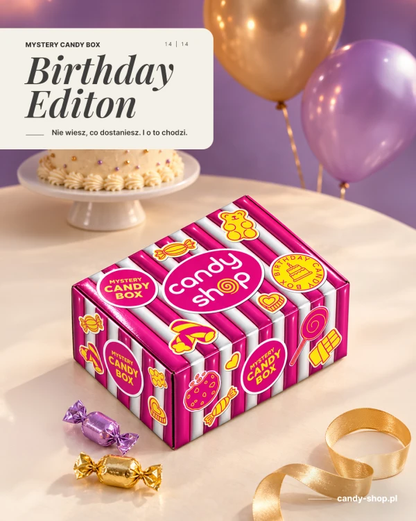 Birthday Candy Mystery Box Urodzinowe Pudełko Niespodzianka Surprise Box