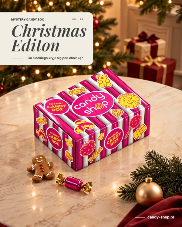 Christmas Candy Mystery Box Świąteczne Pudełko Niespodzianka Prezent na Boże Narodzenie Surprise Box
