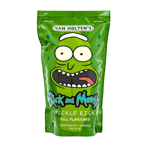 Van Holten's Pickle In-A Pouch Rick & Morty 306g Ogórek konserwowy w zalewie octowej o smaku koperkowym