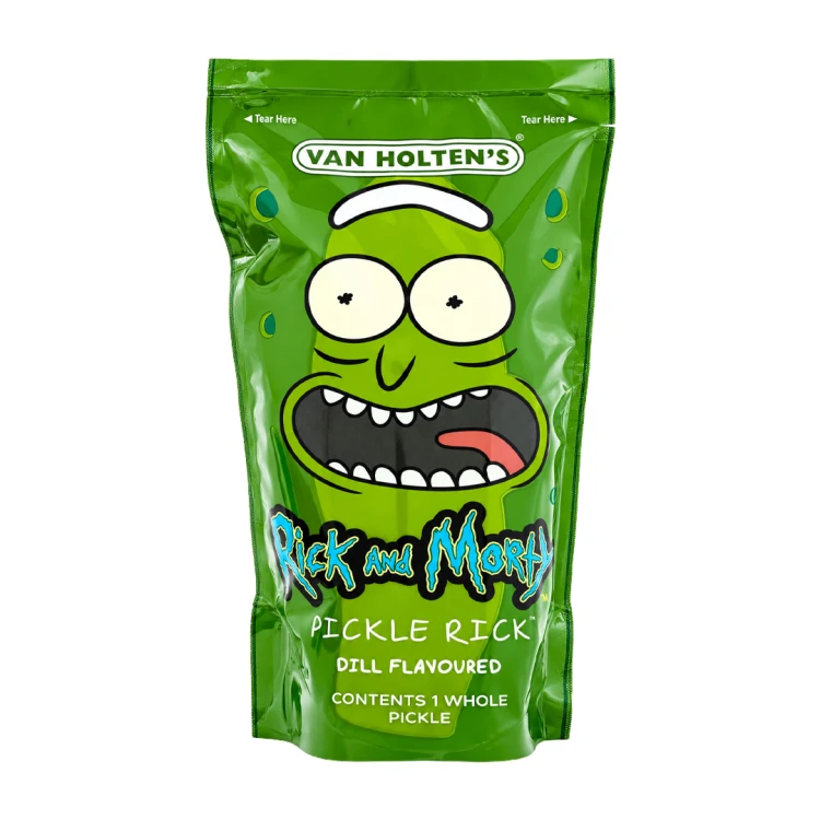 Van Holten's Pickle In-A Pouch Rick & Morty 306g Ogórek konserwowy w zalewie octowej o smaku koperkowym
