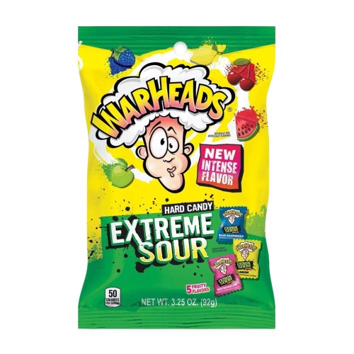 Warheads Extreme Sour 28g Kwaśne landrynki o smaku owocowym