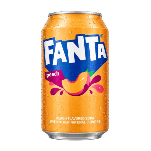 Fanta Peach 355ml Napój gazowany o smaku brzoskwiniowym