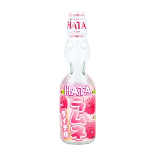 Hata Ramune Lychee 200ml Japoński napój gazowany o smaku liczi