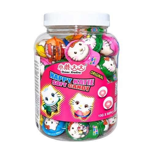 Deer Dada Happy Katie Soft Gummy Candy 10g Żelka "Hello Kitty" o smaku brzoskwini i liczi