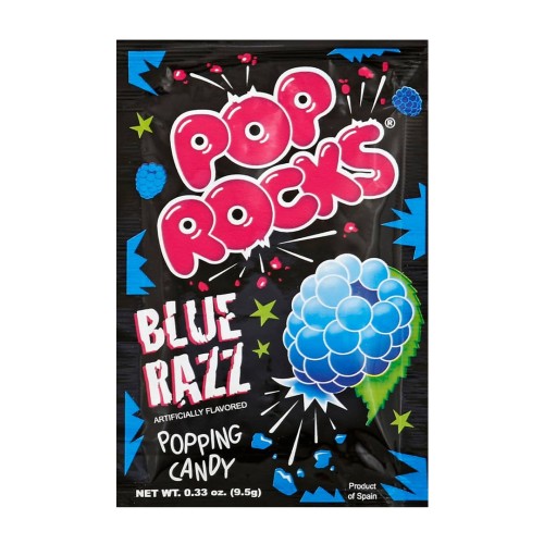 Pop Rocks Blue Razz Popping Candy 9,5g Strzelające cukierki o smaku niebieskiej maliny