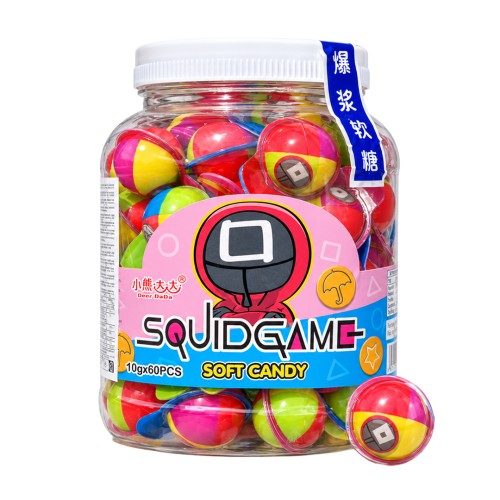 Deer Dada Squidgame Soft Gummy Candy 10g Żelka "Czapeczka Squidgame" o smaku brzoskwini i liczi