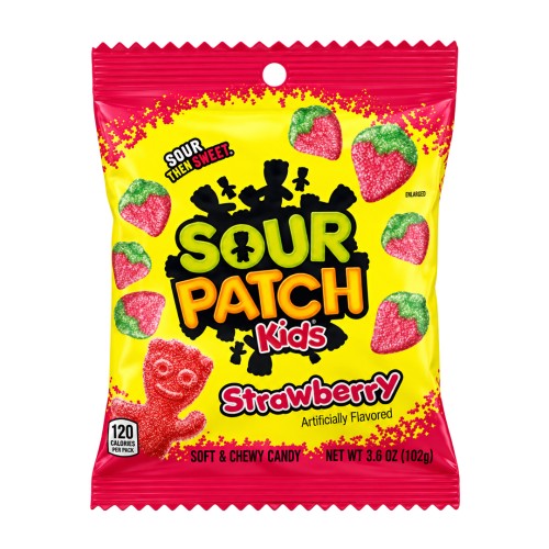 Sour Patch Kids Strawberry 102g Kwaśne żelki o smaku truskawkowym