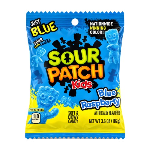 Sour Patch Kids Blue Raspberry 102g Kwaśne żelki o smaku niebieskiej maliny