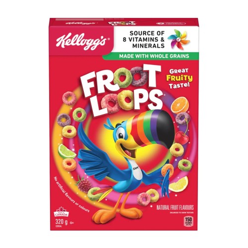 Płatki Śniadaniowe Froot Loops 320g o smaku owocowym