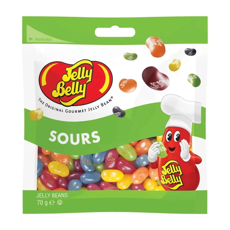 Jelly Belly Sours 70g Kwaśne żelki o smaku owocowym