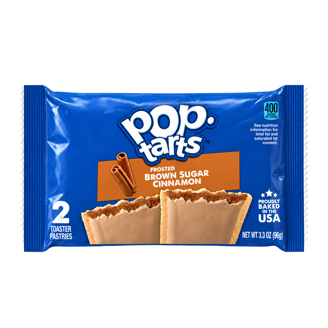 Pop Tarts Brown Sugar & Cinnamon  96g Amerykańskie ciasteczka z nadzieniem o smaku brązowego cukru i cynamonu