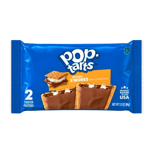 Pop Tarts Frosted S'mores 96g Amerykańskie ciasteczka z nadzieniem o smaku mlecznej czekołady, krakersów i pianek marshmallow