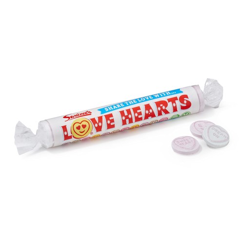 Swizzels Love Hearts 39g Cukierki musujące "serduszka" o smaku owocowym
