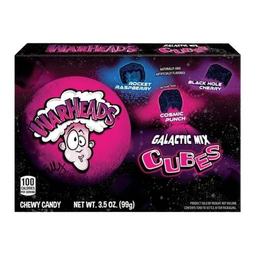 Warheads Galactic Cubes 99g Żelki o smaku owocowym