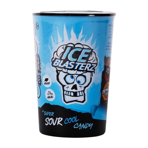 Brain Blasterz Super Sour Cool Candy 48g Ekstremalnie kwaśno-chłodzące cukierki z kwaśnym proszkiem w środku o smaku coli, limonki, pomarańczy i wiśni
