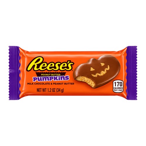 Reese's Peanut Butter Pumpkins 34g czekoladowa babeczka w kształcie dyni z kremem orzechowym w polewie mlecznej