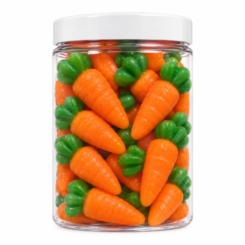 Żelki ''Marchewki'' 200g  o smaku pomarańczowym