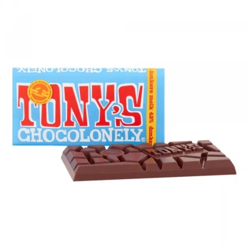 Tony's Chocolonely Donkere Melk 180g Belgijska gorzka czekolada mleczna
