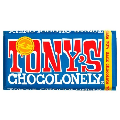 Tony's Chocolonely Puur 70% 180g Belgijska czekolada gorzka