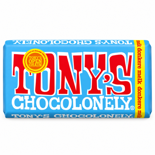 Tony's Chocolonely Donkere Melk 180g Belgijska gorzka czekolada mleczna