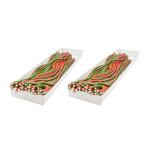 Zestaw 2x Żelki "Mega Kable Mega Żele Duo Truskawka- Arbuz" 3,2kg 40szt. o smaku truskawkowo- arbuzowym