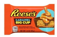 Reese's Caramel Big Cup 39g Babeczka z nadzieniem z kremu orzechowego z dodatkiem karmelu