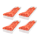 Zestaw 4x Kwaśne Żelki "Mega Kable Mega Żele Kwaśna Guma Balonowa" 3,2kg 40szt. o smaku gumy balonowej