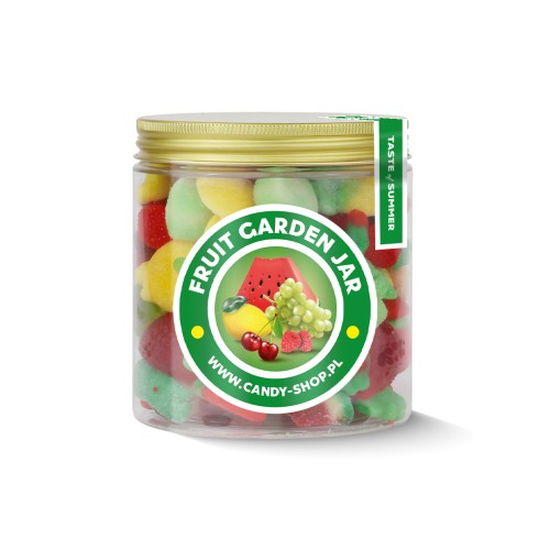 Słoik "Żelkowe Owoce - Fruit Garden Jar" z Żelkami 400g o smaku owocowym 750ml