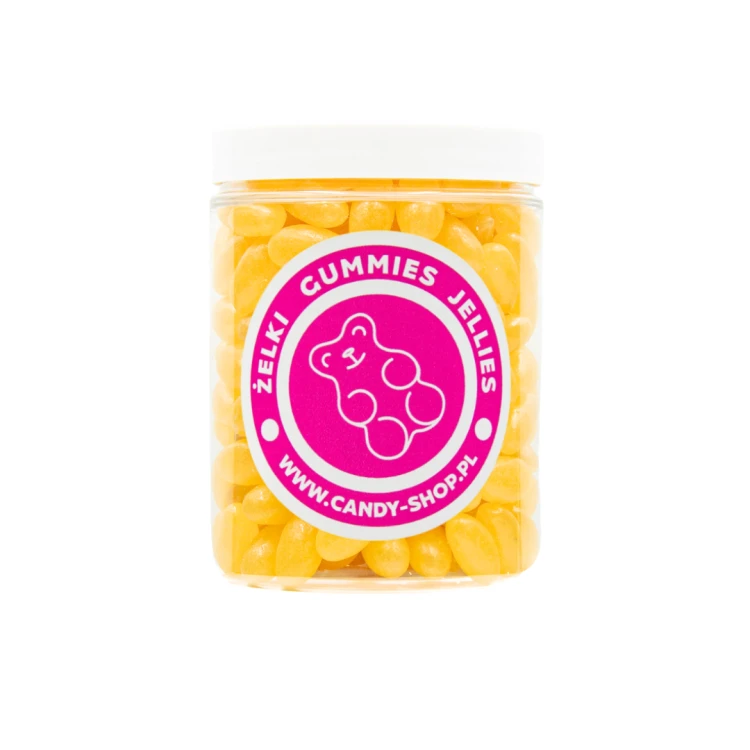 Żelki "Żółte Fasolki Jelly Beans" 1kg o smaku imbirowym