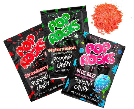 Pop Rocks Blue Razz Popping Candy 9,5g Strzelające cukierki o smaku niebieskiej maliny