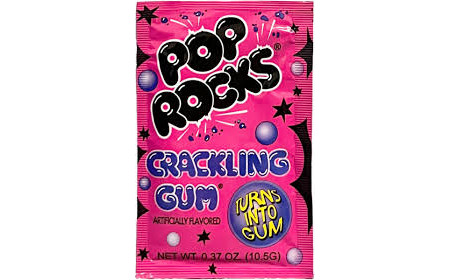 Pop Rocks Crackling Gum 10,5g Strzelające cukierki zamieniające się w gumę do żucia