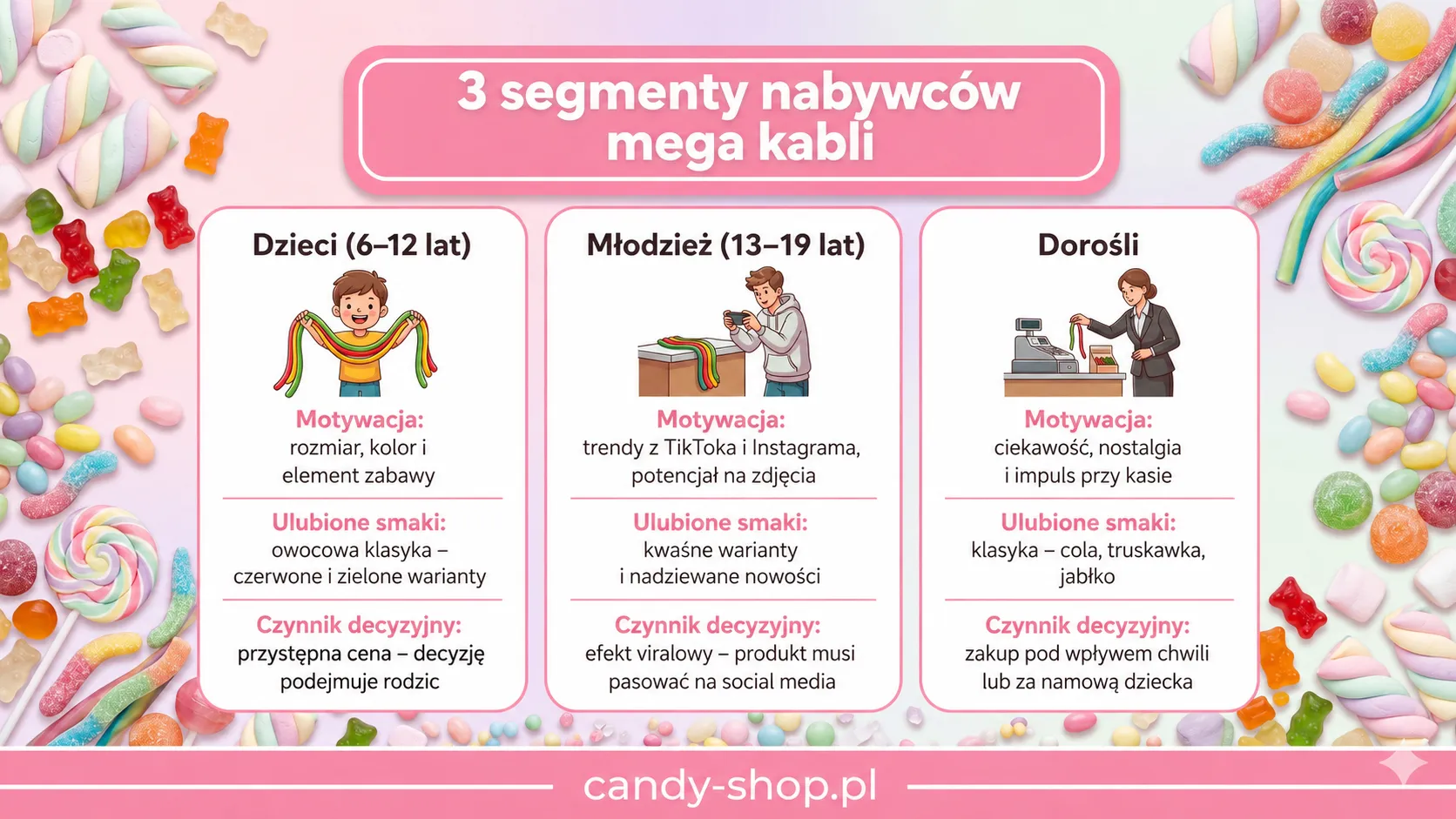3 segmenty nabywców mega kabli