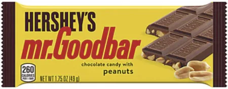 Hershey's Mr.Goodbar 49g Baton z orzeszkami ziemnymi o smaku mlecznej czekolady